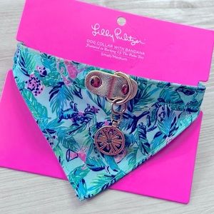 Lilly Pulitzer Dog Collar S/M - like new!